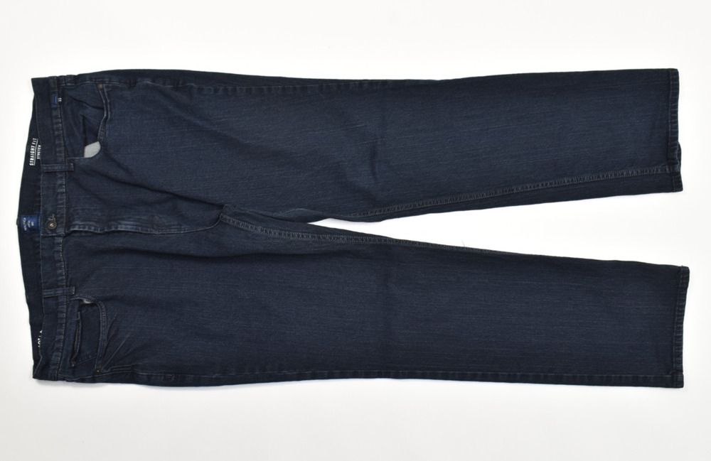 Nautica Mens Straight Fit Stretch Jeans Dark Wash Blue Size 40x32 Cotton Blend